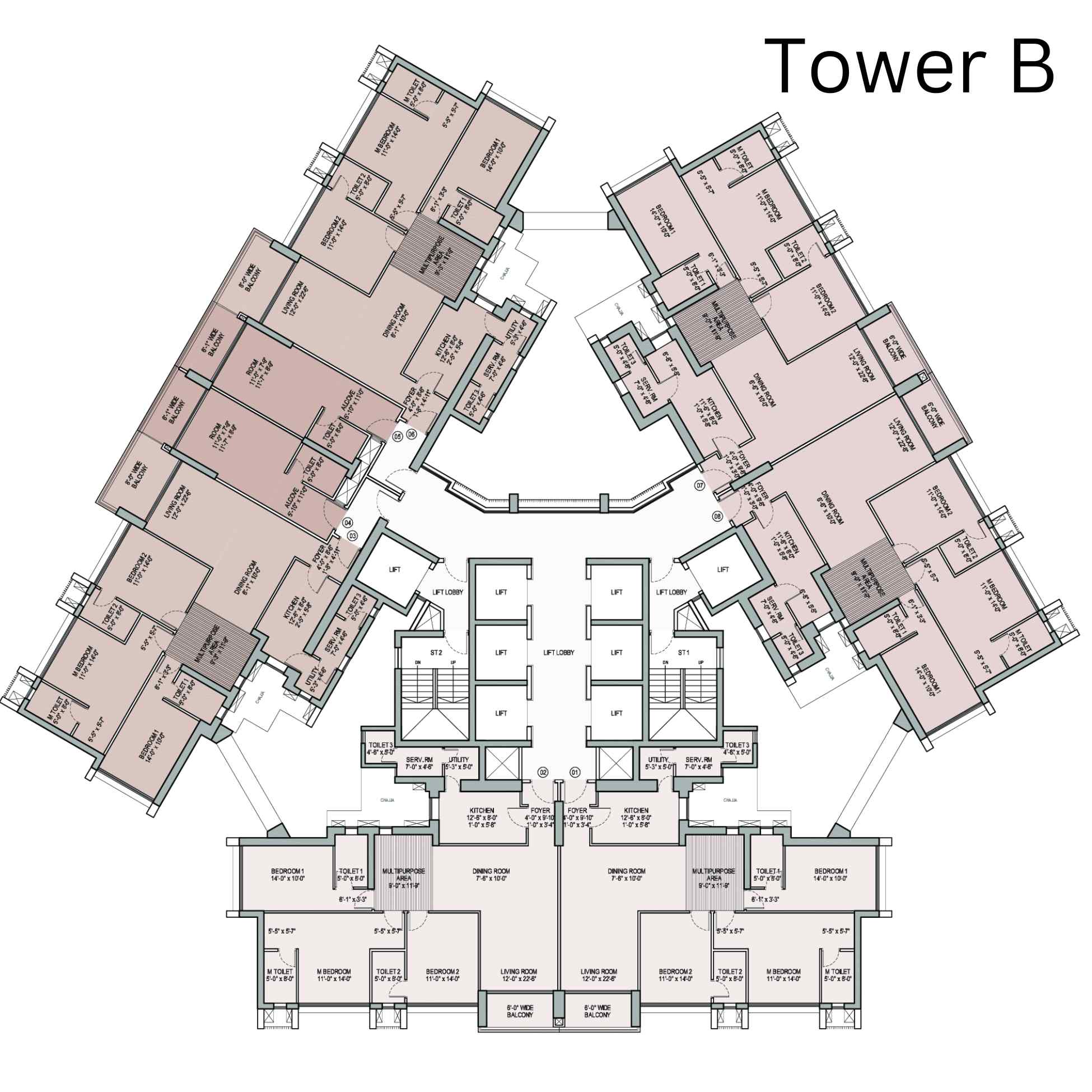 Oberoi-Garden-City-Floor-Plan-Tower-B